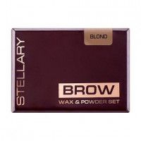 Набор для бровей Stellary Brow Wax & Powder Set, тон 01 Blond