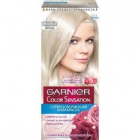 Стойкая крем-краска для волос Garnier «Color Sensation, Роскошь цвета», оттенок 910, Пепельно-платиновый Блонд