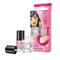"французкий маникюр" - набор №1 professional french manicure super duet Eveline cosmetics жидкий, 10 мл