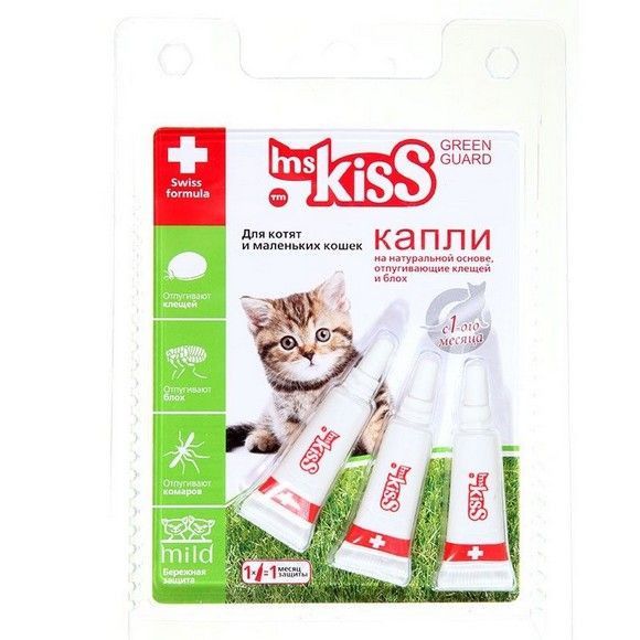 Капли репеллентные для котят Ms Kiss