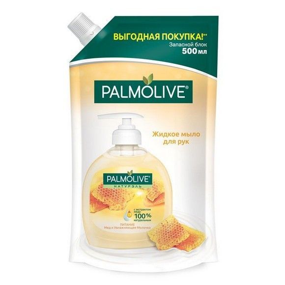 Мыло жидкое Palmolive Натурэль мед и молоко, 500 мл