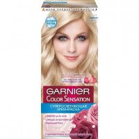 Стойкая крем-краска для волос Garnier «Color Sensation, Роскошь цвета», оттенок 111, Ультра блонд платиновый