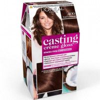 Стойкая краска-уход для волос L'Oreal Paris «Casting Creme Gloss» без аммиака, оттенок 400, Каштан
