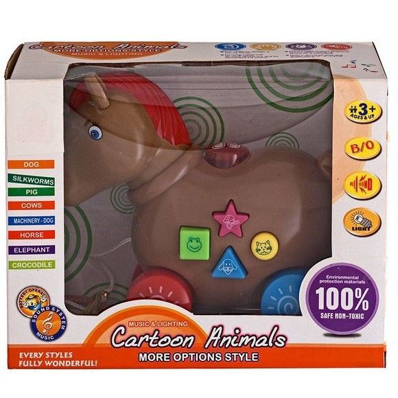 Игрушка развивающая каталка со светом и звуком