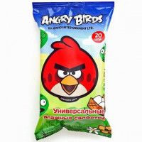 Влажные салфетки Angry birds, 20 шт