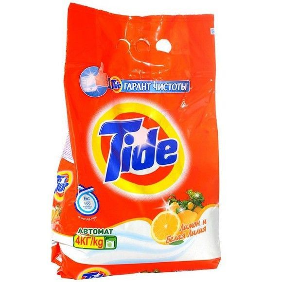 Порошок стиральный Tide автомат лимон и лилия, 4.0 кг