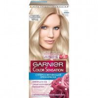 Стойкая крем-краска для волос Garnier «Color Sensation, Роскошь цвета», оттенок 101, Платиновый Блонд