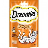 Лакомство для кошек Dreamies курица, 60 г