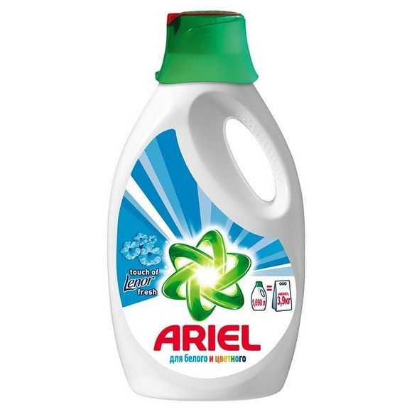Жидкое средство для стирки Ariel свежесть ленора для белого и светлого/для цветного для любых видов ткани, 1.69 л
