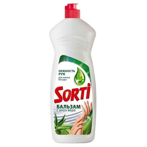 Гель для мытья посуды Sorti алоэ вера, 1.0 л
