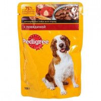 Влажный корм для собак Pedigree говядина, 100 г