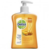 Жидкое мыло Dettol антибактериальное мед и абрикос, 250 мл