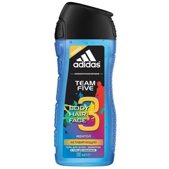 Гель для душа Adidas Team five, 250 мл