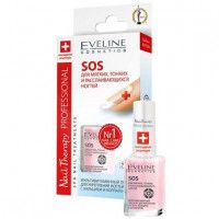 Ср-во для мягких, тонких и расслаивающихся ногтей Eveline cosmetics Teraphy professional уход за ногтевой пластиной, 12 мл