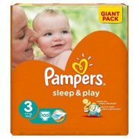 Подгузники Pampers Sleep & play, 3, 100 шт