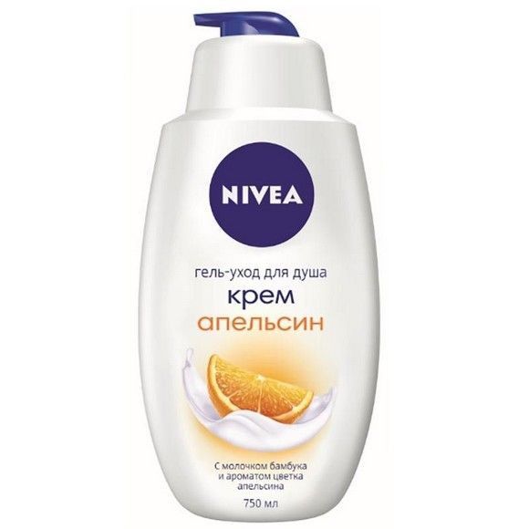 Гель для душа Nivea цветок апельсина жен, 750 мл