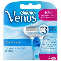 Кассета для станка Gillette Venus, 4 шт