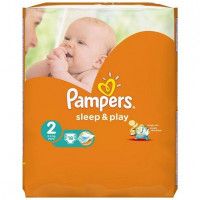 Подгузники Pampers Sleep & Play 2, 3-6 кг, 18 шт