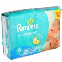 Подгузники Pampers Active baby, 4, 76 шт