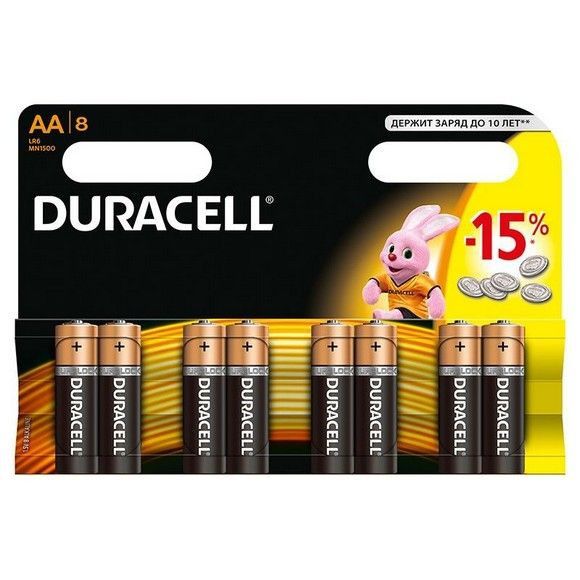 Батарейки Duracell AA, 6 шт.