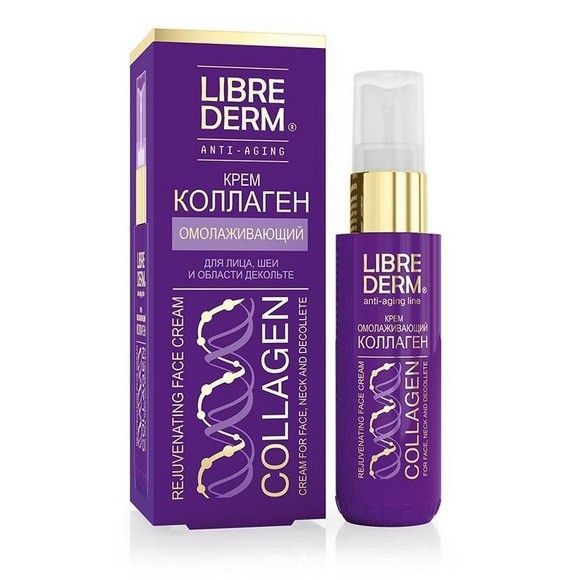LIBREDERM Коллаген крем 8590 Колаген омолаживающий лица шеи области декольте 50мл картонная упаковка (ООО "Дина+" по заказу ООО "БИОФАРМРУС") :12