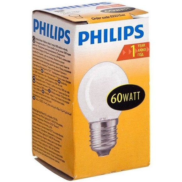 Лампа накаливания Philips, 60 Вт