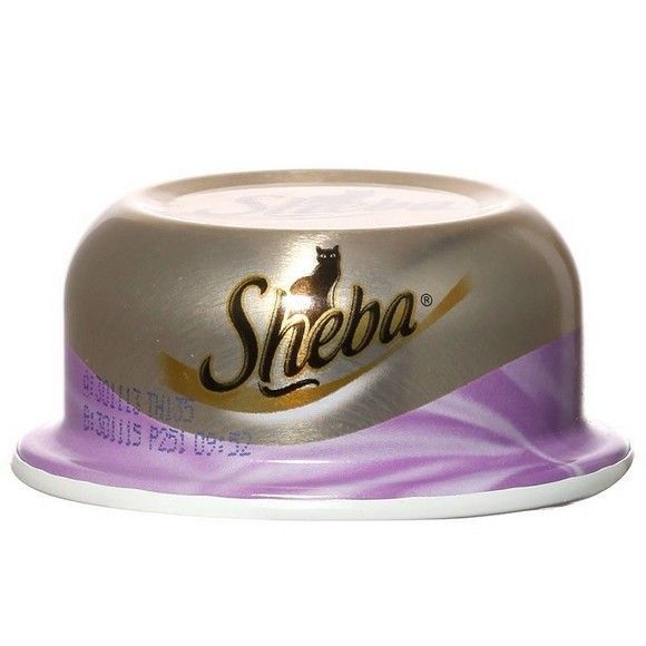 Влажный корм для кошек Sheba кусочки тунец/креветки, 80 г