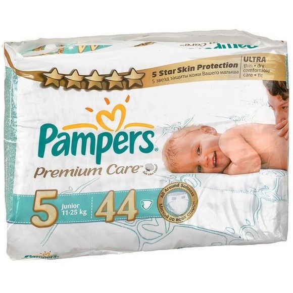 Подгузники Pampers Premium care, 5, 44 шт