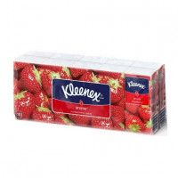 Носовые платки Kleenex аромат клубники, 100 шт