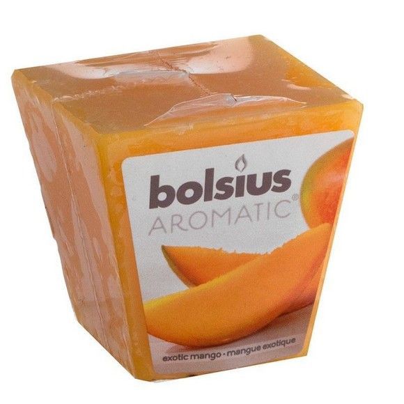 Свеча квадратная Bolsius ароматизированная манго
