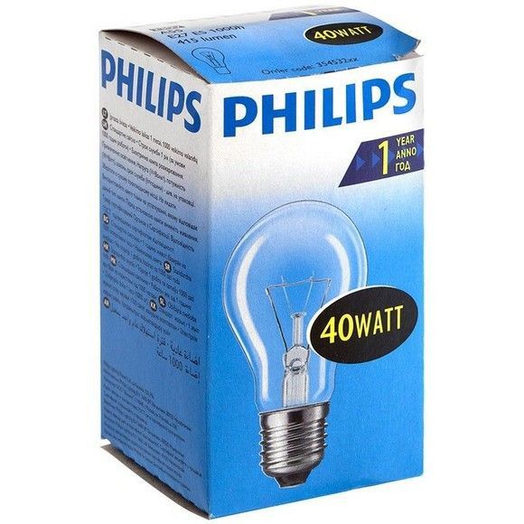 Лампа накаливания Philips, 40 Вт