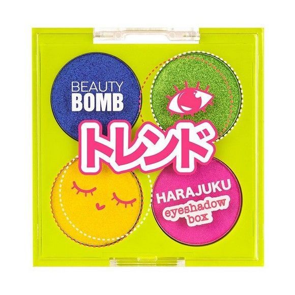 Тени для век Beauty bomb, 4 шт