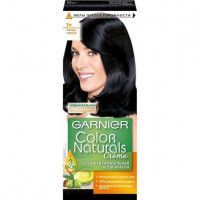 Стойкая питательная крем-краска для волос Garnier «Color Naturals», оттенок 1+, Ультра черный
