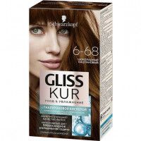 Стойкая краска для волос Gliss Kur 6-68 шоколадный каштановый