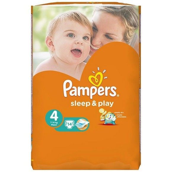 Подгузники Pampers Sleep & play, 4, 14 шт
