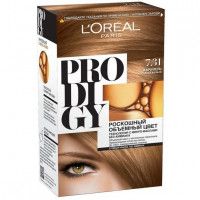 Краска для волос L'Oreal Paris «Prodigy» без аммиака, оттенок 7.31, Карамель