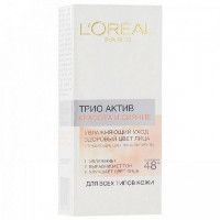 Увл крем д/лица красота и сияние Loreal Трио актив увлажняющий 50 г