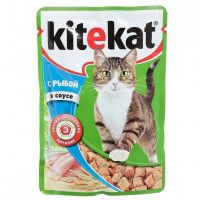 Влажный корм для кошек Kitekat кусочки рыба, 100 г