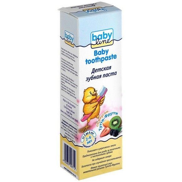 Детская зубная паста Baby line фруктовый, 750 г