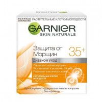 Крем для лица Garnier «Антивозрастной уход, Защита от морщин 35+» против морщин, увлажняющий, дневной, 50 мл