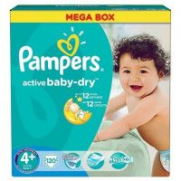 Подгузники Pampers Active Baby 4+, 9-16 кг, 120 шт