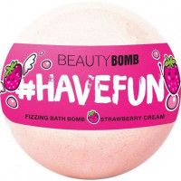 Соль для ванн Beauty Bomb, клубника со сливками, 130г