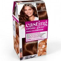 Стойкая краска-уход для волос L'Oreal Paris «Casting Creme Gloss» без аммиака, оттенок 535, Шоколад