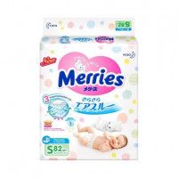Подгузники Merries s, 82 шт