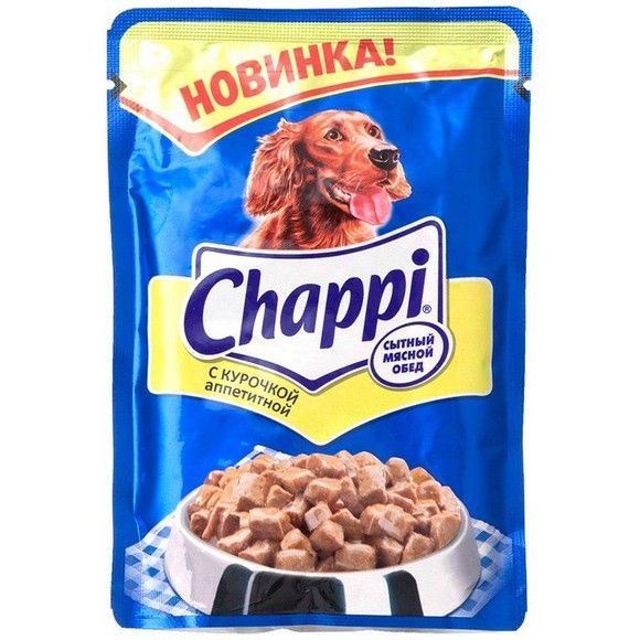Влажный корм для собак Чаппи курица, 100 г