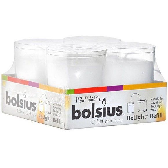 Набор свечей в стаканах Bolsius белые