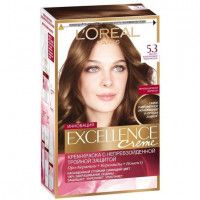 Стойкая крем-краска для волос L'Oreal Paris «Excellence», 5.3, Светло-каштановый Золотистый