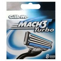 Кассета для станка Gillette Mach 3 Turbo, 8 шт