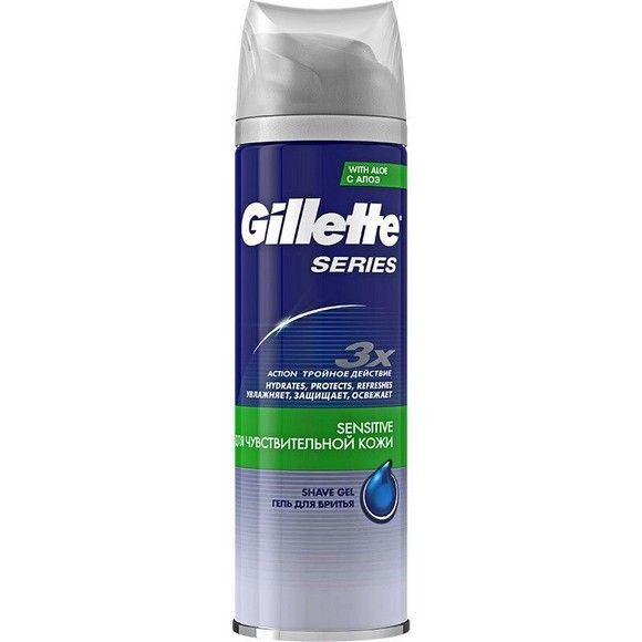 Гель для бритья Gillette Series для чувствительной кожи мужской, 200 г