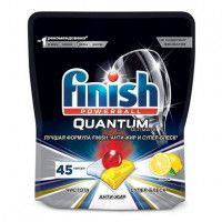Таблетки для мытья посуды в посудомоечной машине Finish Quantum, Лимон